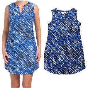 $178 Jude Connally Allison Dress in Brush Strokes Cobalt/White/Navy size… ~